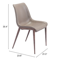 SILLA DE COMEDOR TOSCANA CAFE Y NOGAL