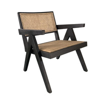 SILLA OCASIONAL ÍNORA NEGRO RATTAN