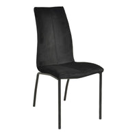 SILLA KÁVEN VELVET NEGRO