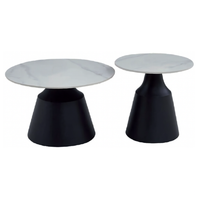 MESA OCASIONAL ERYNDOR BLANCA SET 2 PIEZAS
