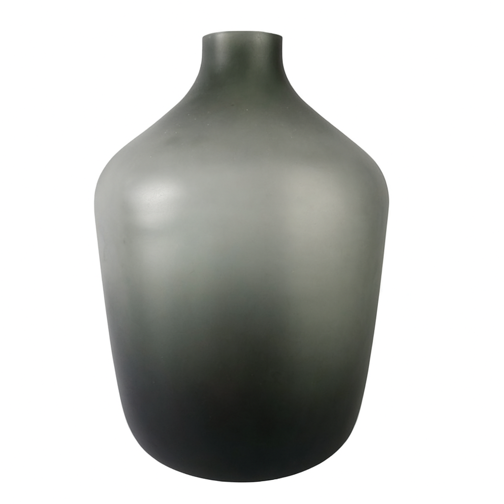 JARRON DE VIDRIO GRIS