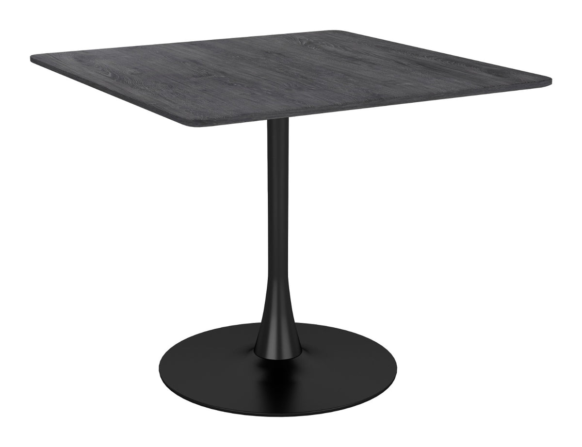 MESA DE COMEDOR NEGRA ESTILO INDUSTRIAL MODERNO
