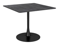 MESA DE COMEDOR NEGRA ESTILO INDUSTRIAL MODERNO