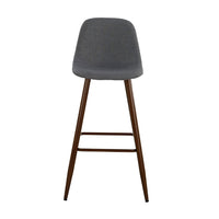 BANCO KÉLON TELA GRIS METAL/MADERA