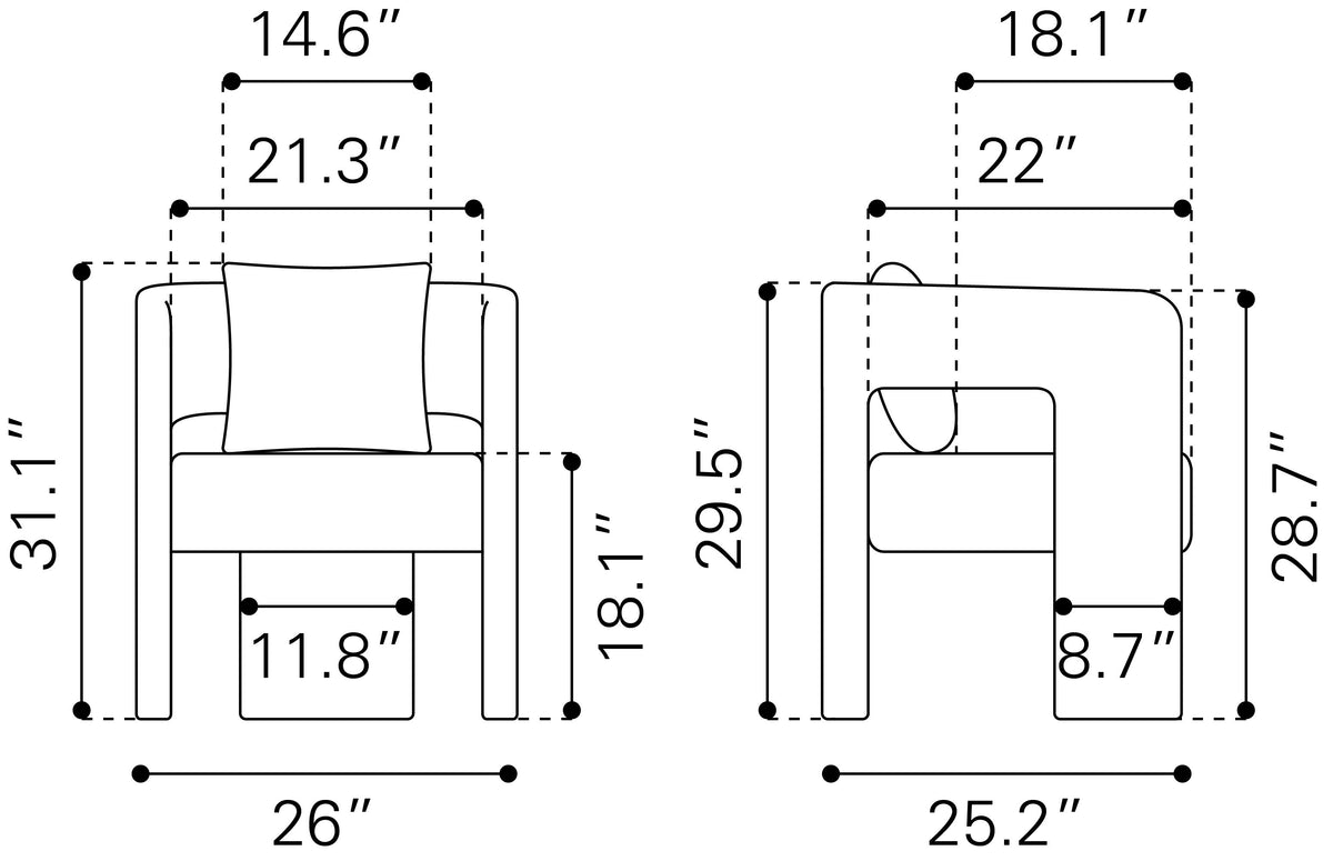 SILLA DE COMEDOR LUNAR