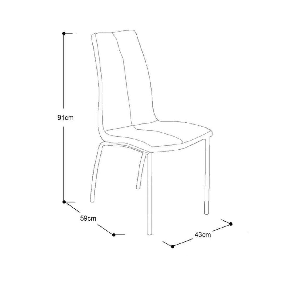 SILLA KÁVEN VELVET NEGRO
