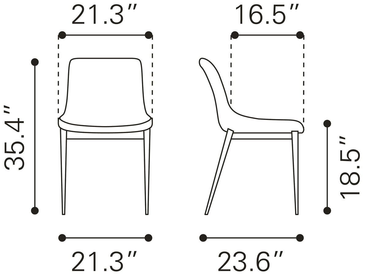SILLA DE COMEDOR TOSCANA CAFE Y NOGAL