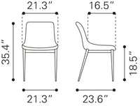 SILLA DE COMEDOR TOSCANA CAFE Y NOGAL