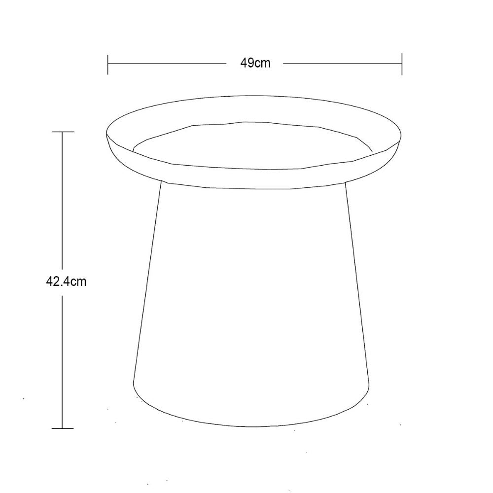 MESA LATERAL HÁVEN GRIS