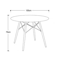 MESA DE COMEDOR RETRO KÁLEN REDONDA