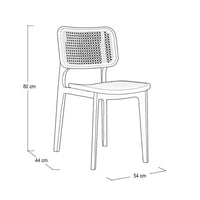 Silla MÁREN PP Negra | Diseño Moderno, Ligera y Resistente para Comedor, Cocina u Oficina