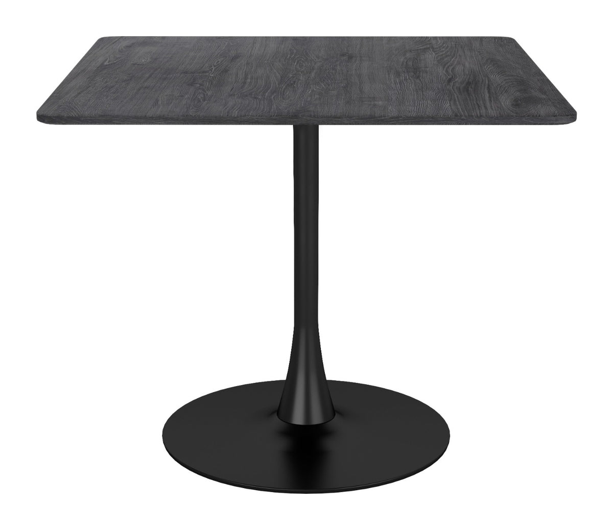 MESA DE COMEDOR NEGRA ESTILO INDUSTRIAL MODERNO