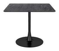 MESA DE COMEDOR NEGRA ESTILO INDUSTRIAL MODERNO