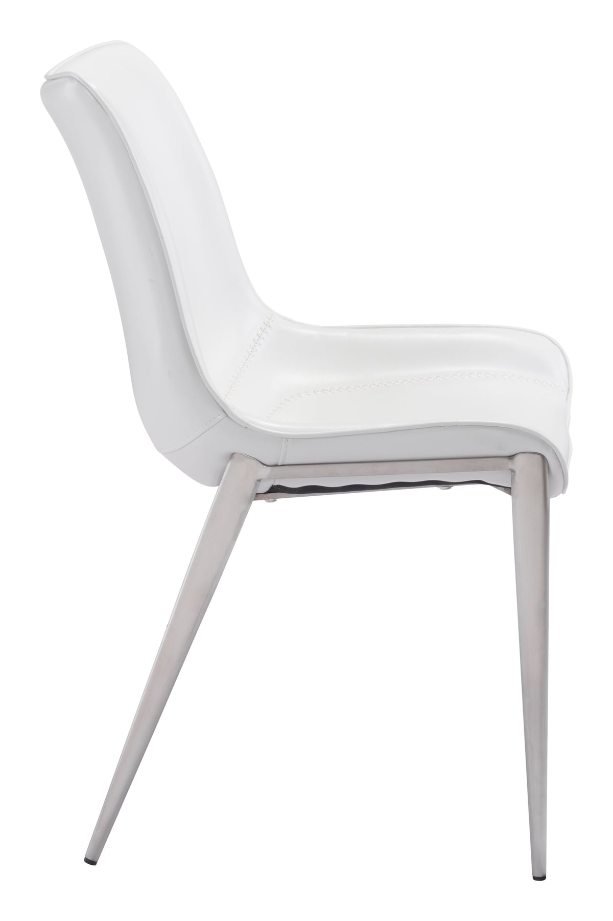 SILLA DE COMEDOR ALTEA BLANCA Y PLATEADA