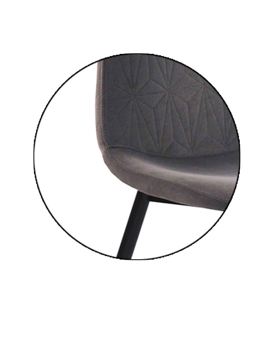 SILLA ÍVARA VELVET GRIS DISEÑO