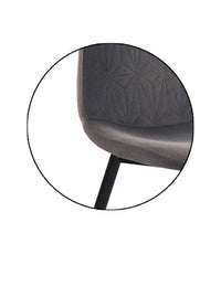 SILLA ÍVARA VELVET GRIS DISEÑO