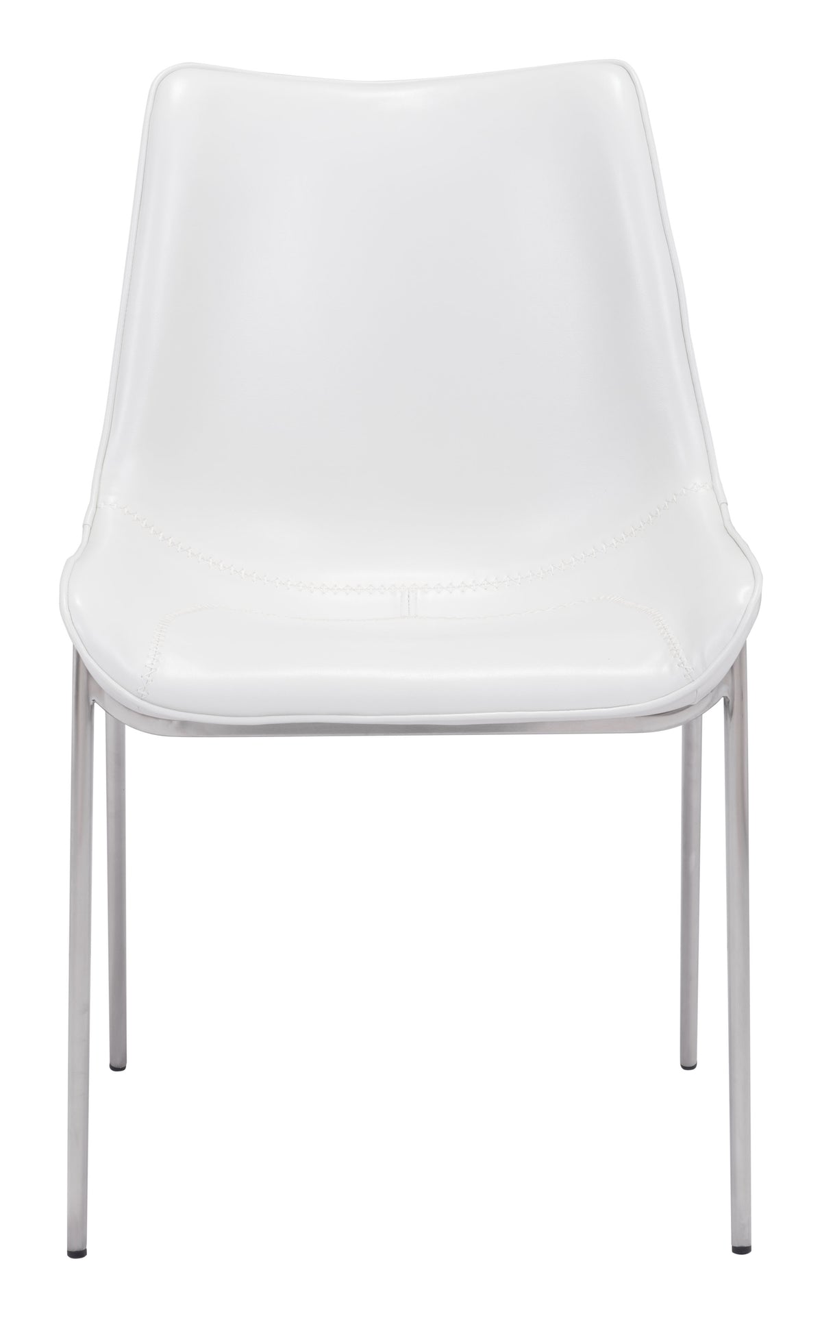 SILLA DE COMEDOR ALTEA BLANCA Y PLATEADA