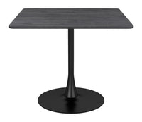 MESA DE COMEDOR NEGRA ESTILO INDUSTRIAL MODERNO