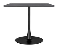 MESA DE COMEDOR NEGRA ESTILO INDUSTRIAL MODERNO
