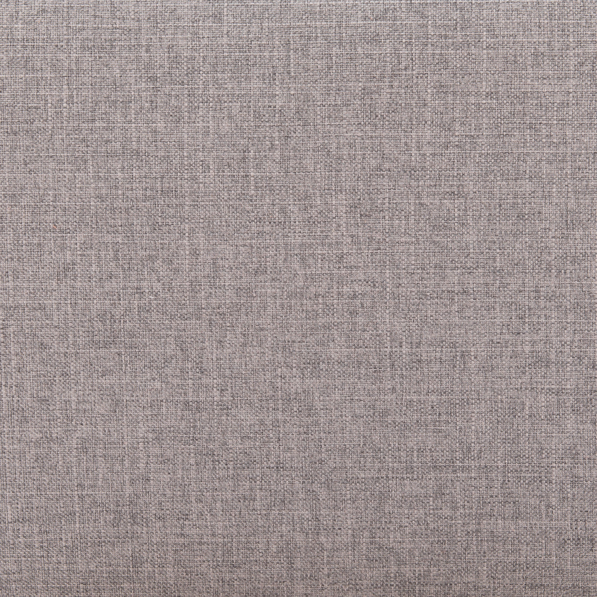 BANCA TAPIZADA GRIS DE TELA SUAVE CON BASE NEGRA MODERNA
