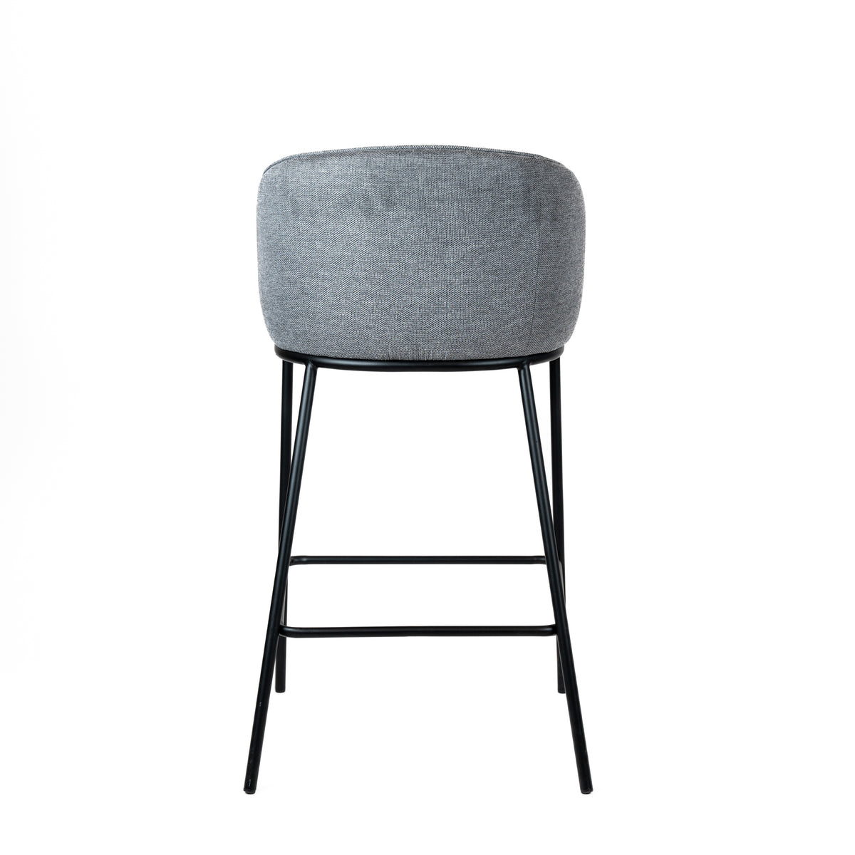 Silla LÉVAN Tela Gris con Pata Negra | Diseño Contemporáneo, Cómoda y Resistente para Comedor