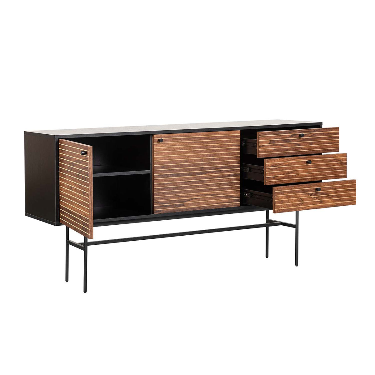 CREDENZA FERRARA NEGRO SOFISTICADO