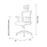 SILLA DIRECTIVA NEXUS MESH ALTURA AJUSTABLE