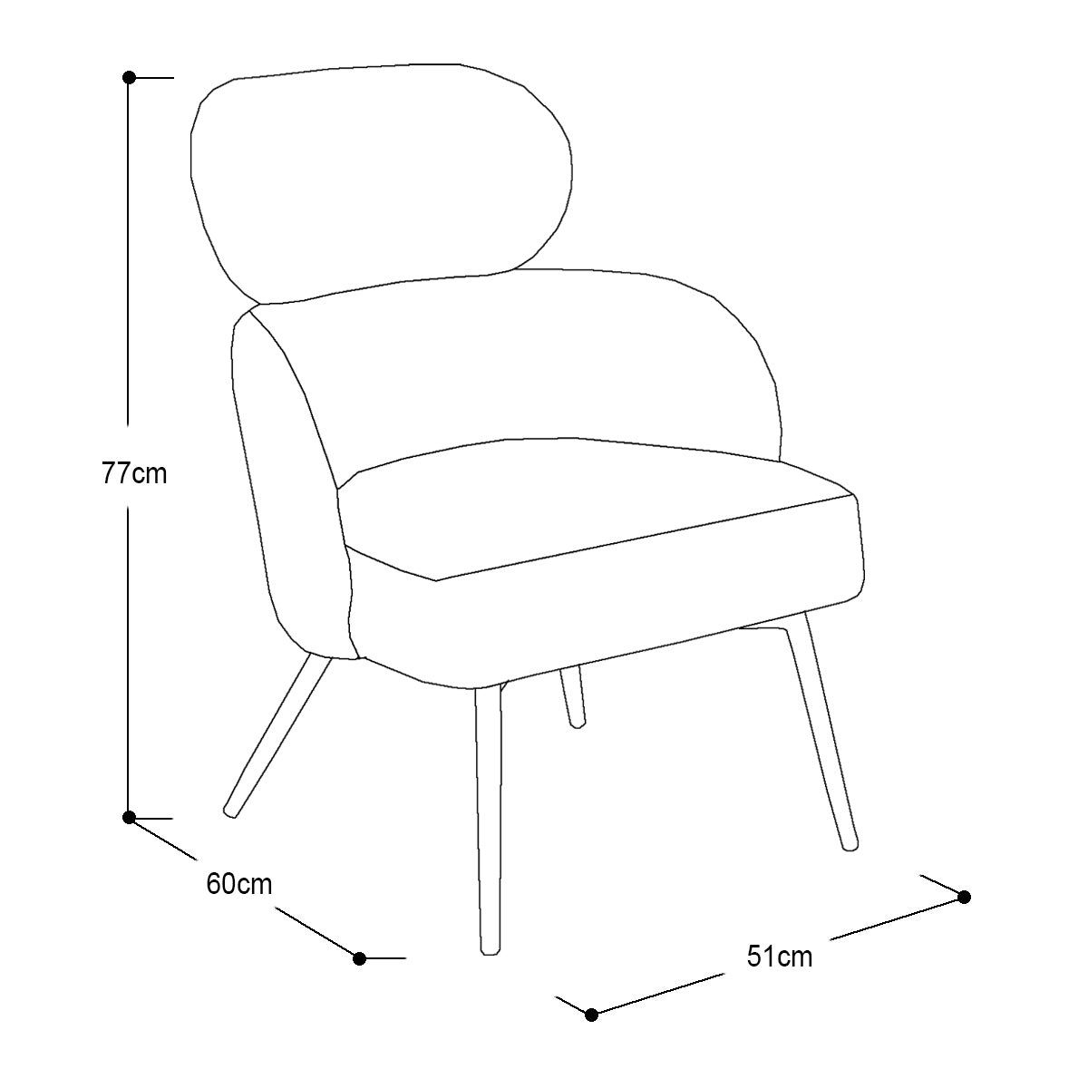 SILLON OCASIONAL ÉNORA LAMB