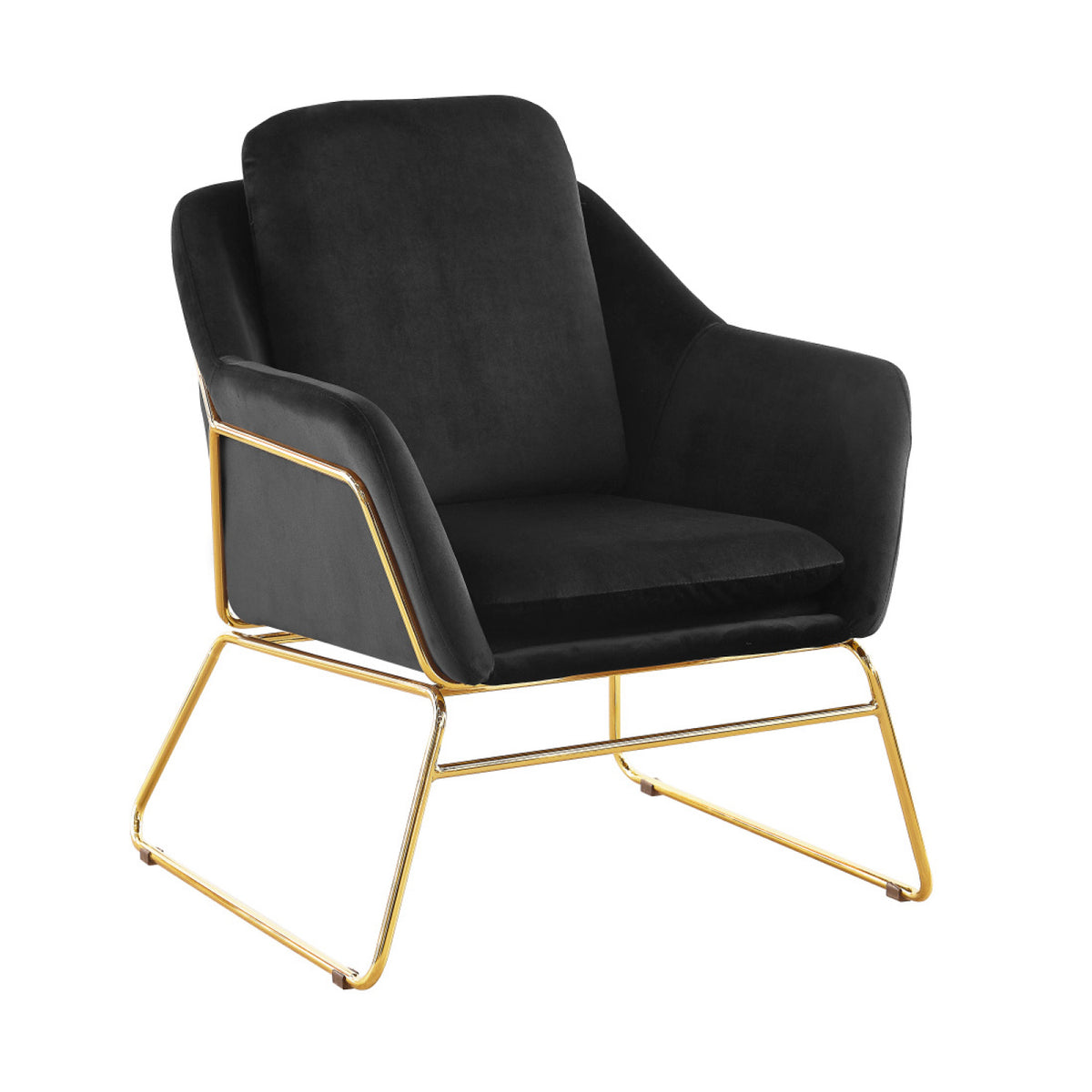 SILLON OCASIONAL RUMANIA VELVET PATAS GOLD