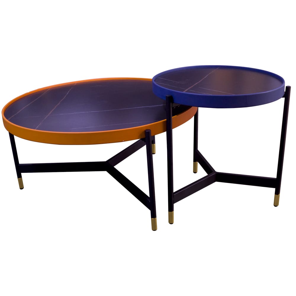 MESA DE CENTRO Y LATERAL RADICAL SET 2 PIEZAS