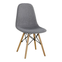 SILLA ÁRION TELA GRIS NATURAL