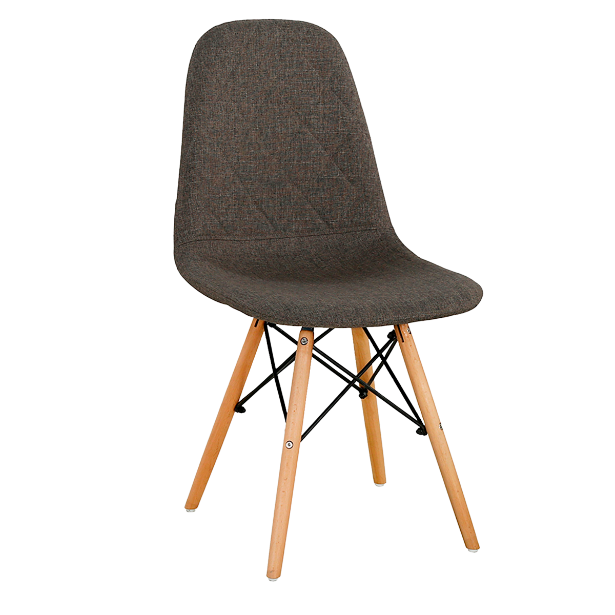 SILLA ÉVORA TELA GRIS NATURAL