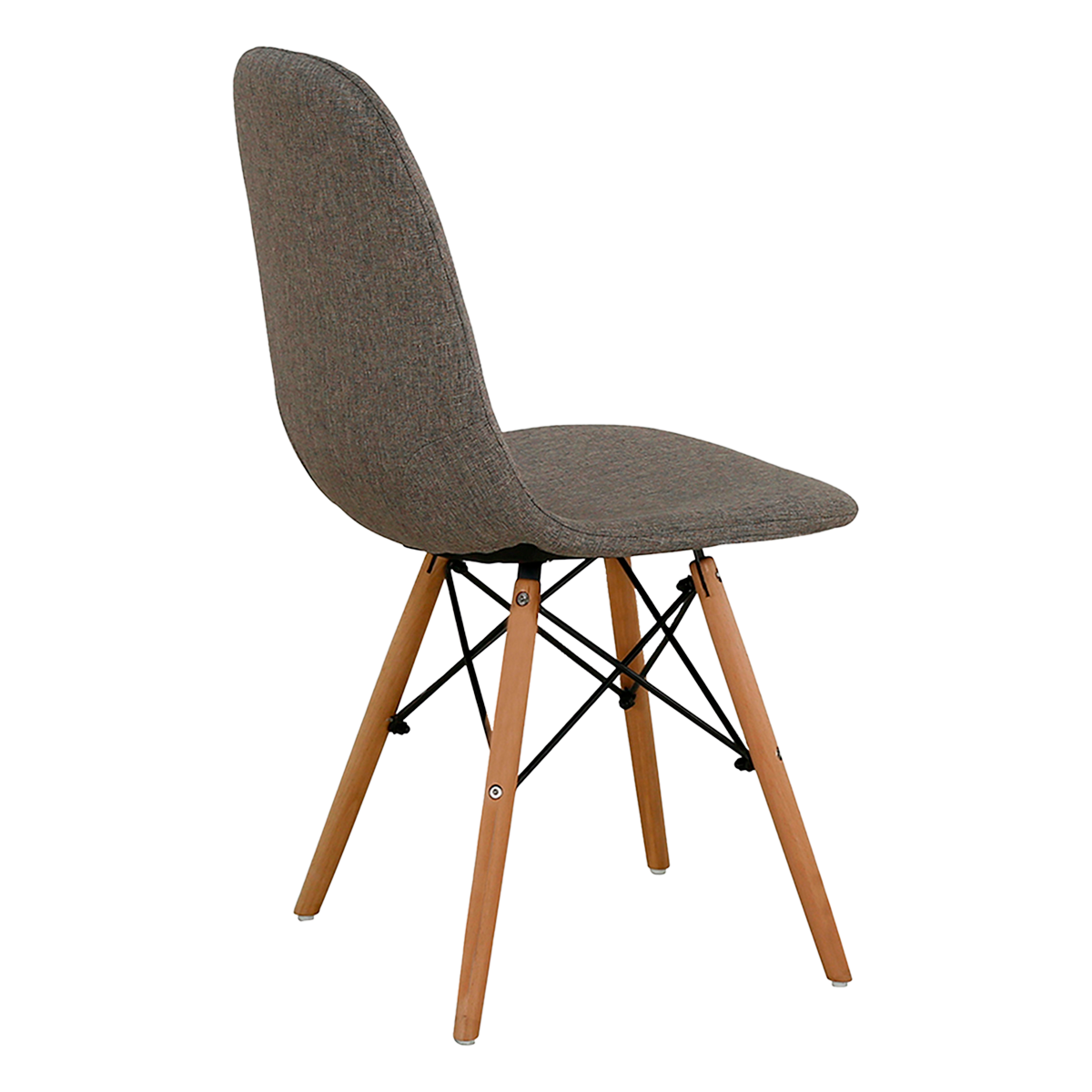 SILLA ÉVORA TELA GRIS NATURAL
