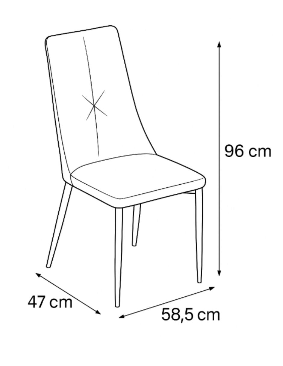 SILLA KÁRIX VELVET GRIS DISEÑO