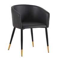 SILLA OCASIONAL MIREYA PU NEGRO