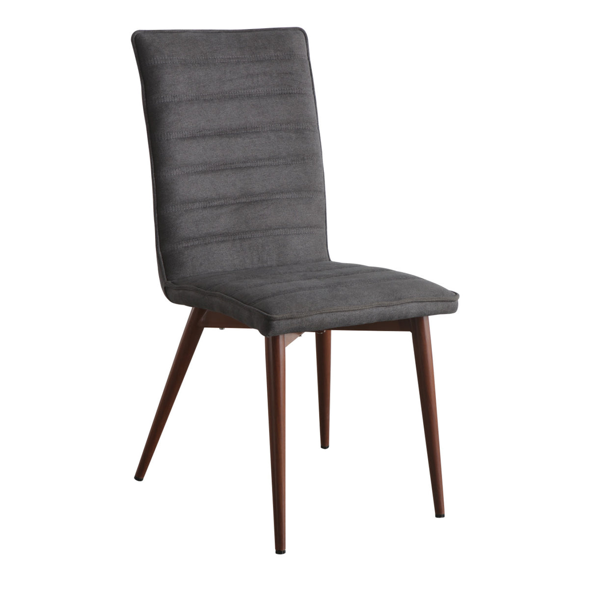 SILLA ÁNDEL TELA GRIS METAL/MADERA