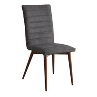 SILLA ÁNDEL TELA GRIS METAL/MADERA