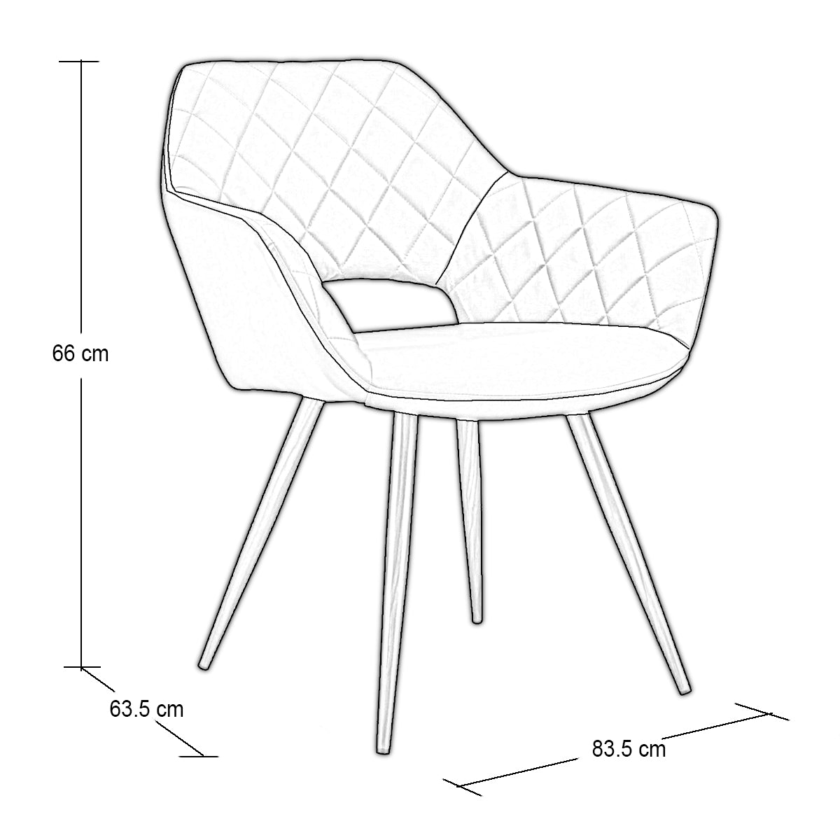 SILLA OCASIONAL CHARLE NEGRO