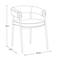 SILLA OCASIONAL ÁRIXA PU GRIS
