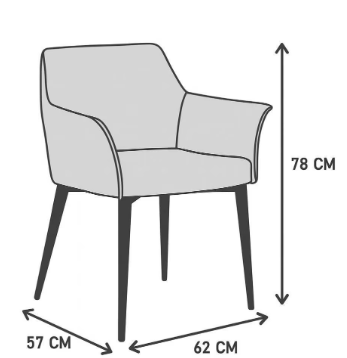 SILLON OCASIONAL MARIO PU GRAYGE