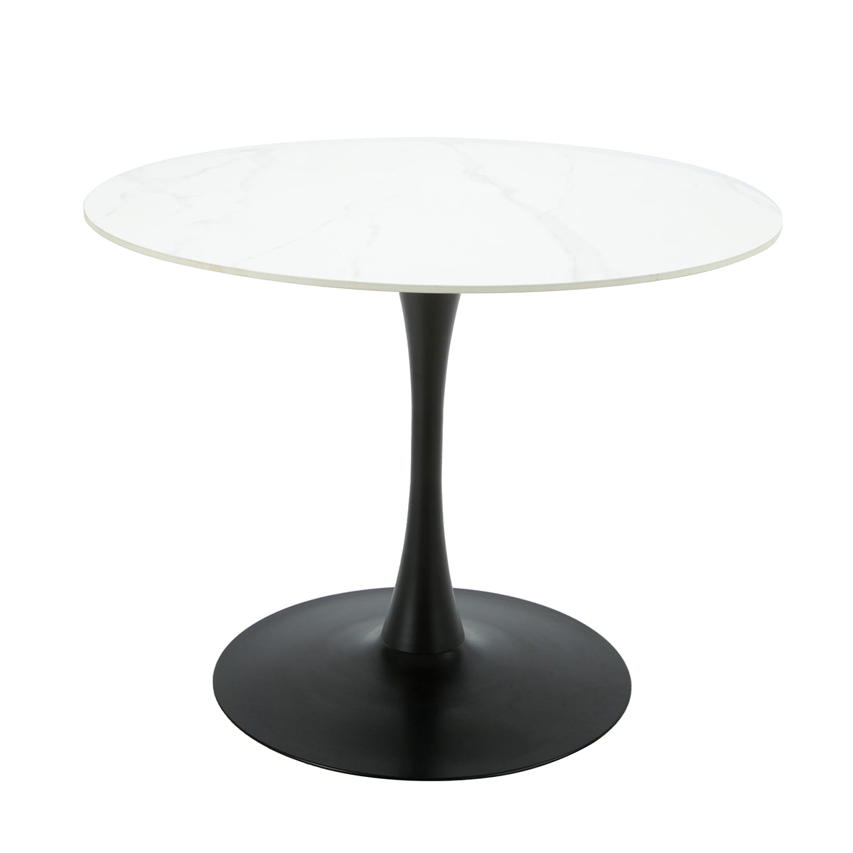 Mesa de Comedor LÁREN Stone Blanca | Diseño Moderno, Cubierta Stone y Estilo Elegante para Comedor