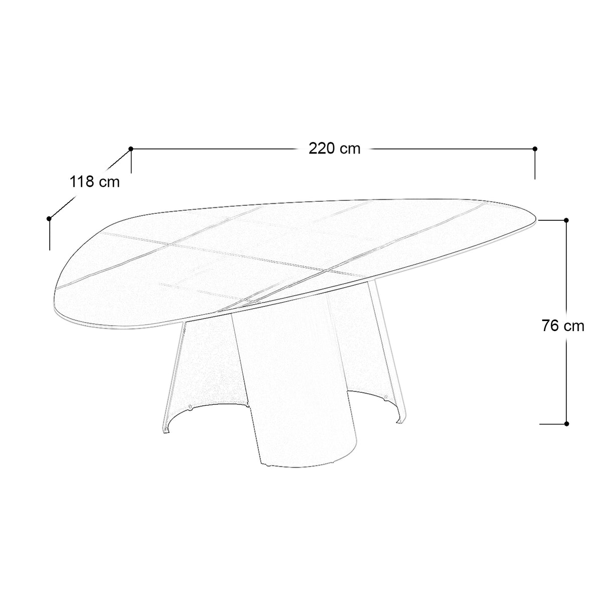 MESA DE COMEDOR AUBERON NEGRA