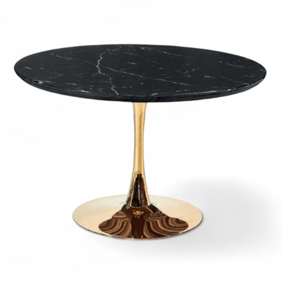 MESA DE COMEDOR NYXEN NEGRO-CRISTAL GOLD