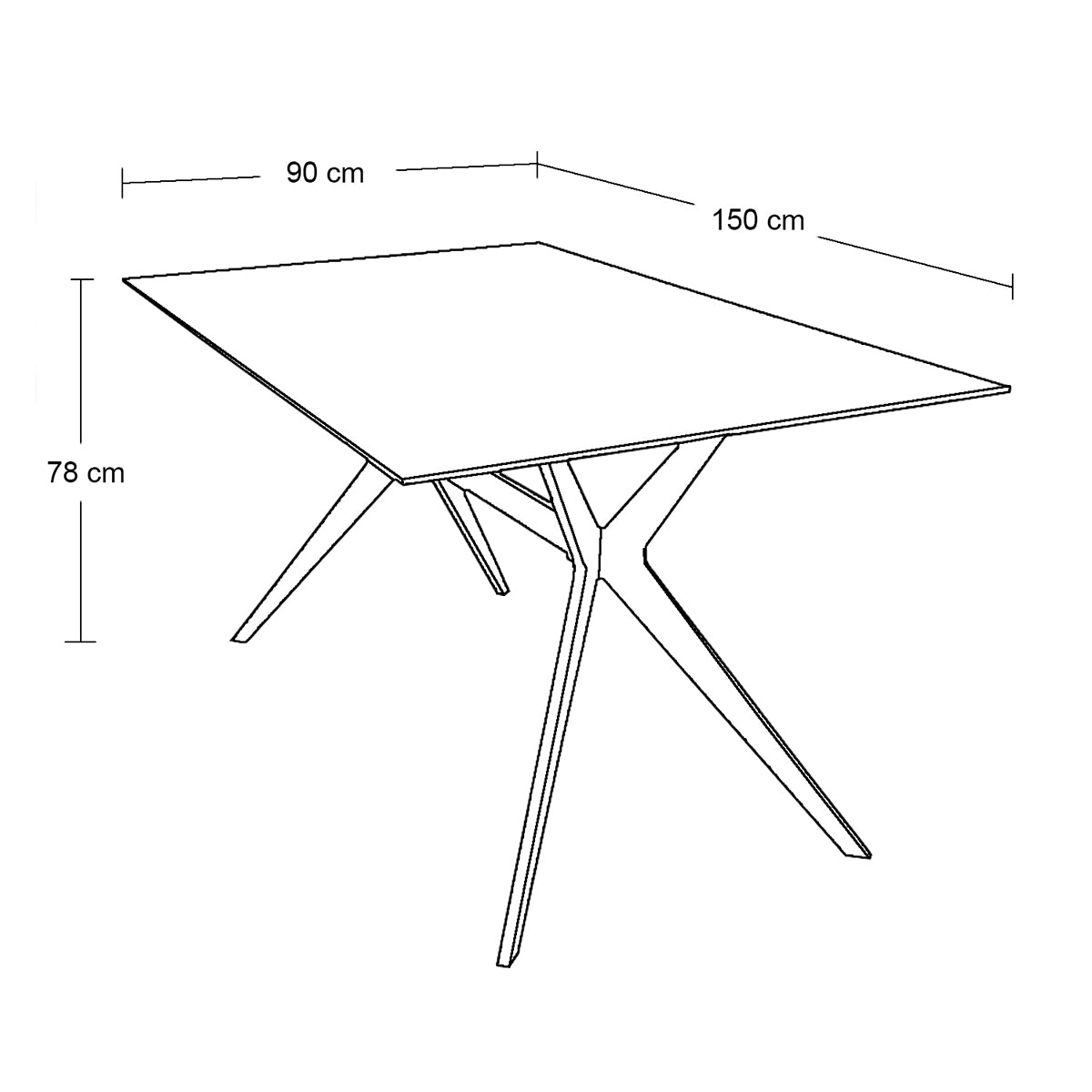 MESA DE COMEDOR FENRIR NEGRA