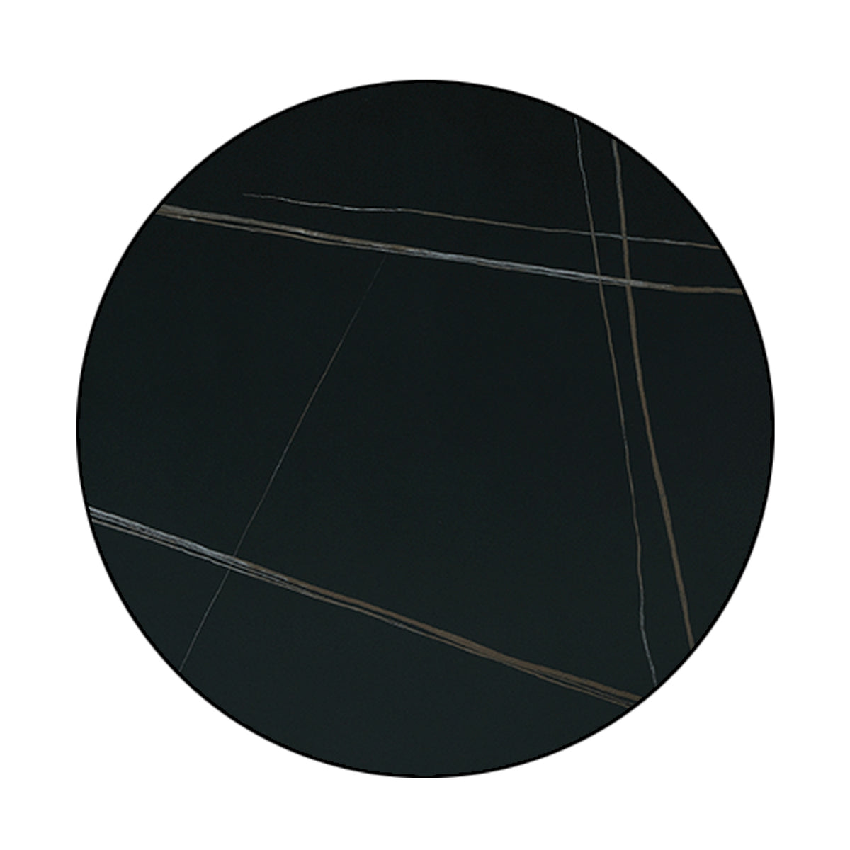 MESA OVALADA ILAI STONE NEGRA