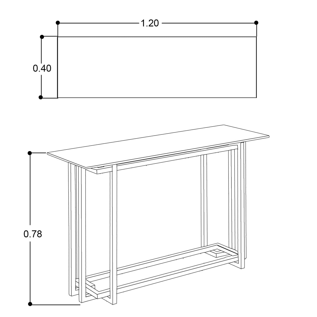 CONSOLA MAGGADINO CRISTAL