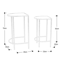 MESA OCASIONAL ROS SET 2 PIEZAS