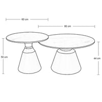 MESA OCASIONAL CACERES SET 2 PIEZAS