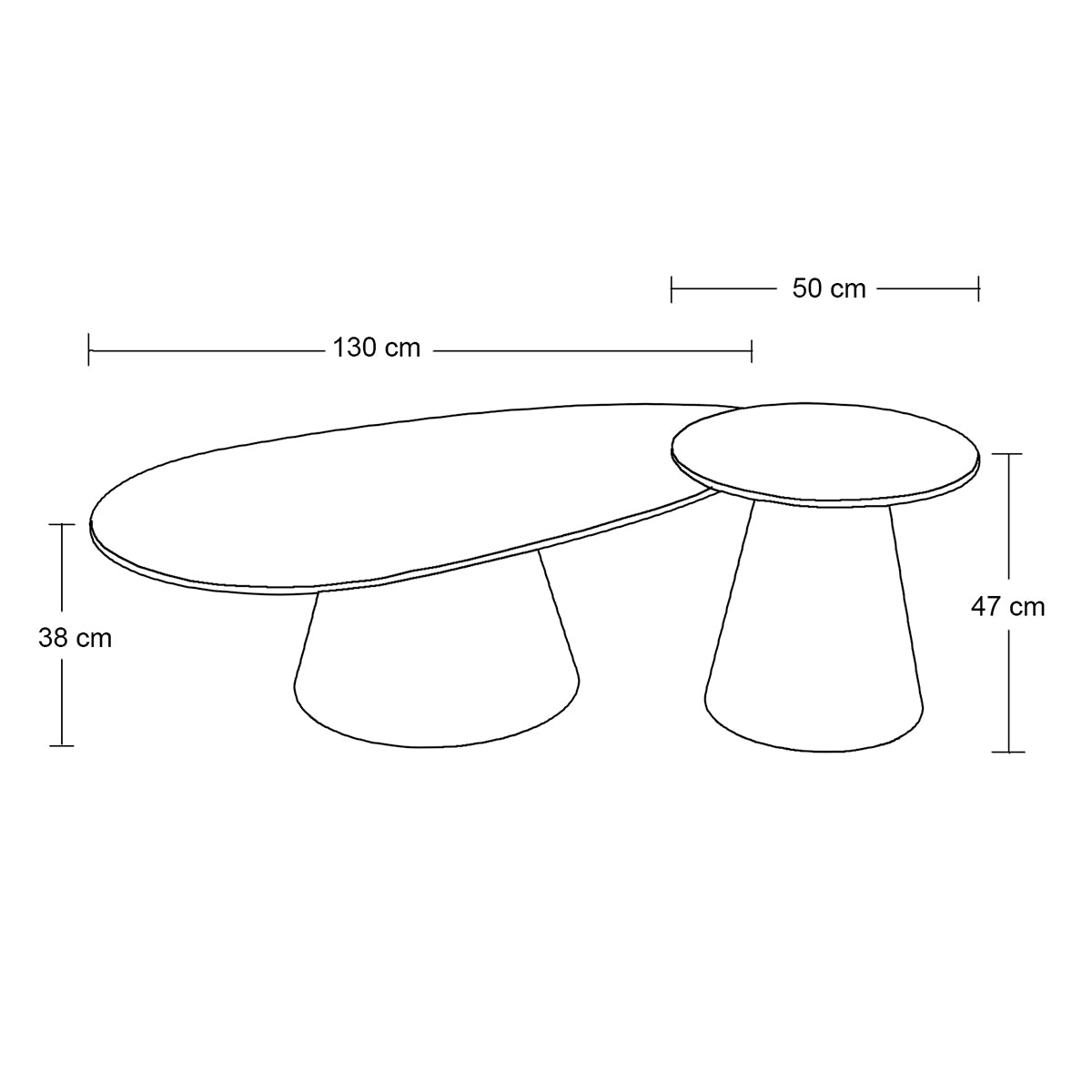 Mesa Ocasional TAG MÉRIN Stone | Diseño Moderno y Elegante