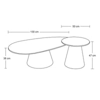 Mesa Ocasional TAG MÉRIN Stone | Diseño Moderno y Elegante
